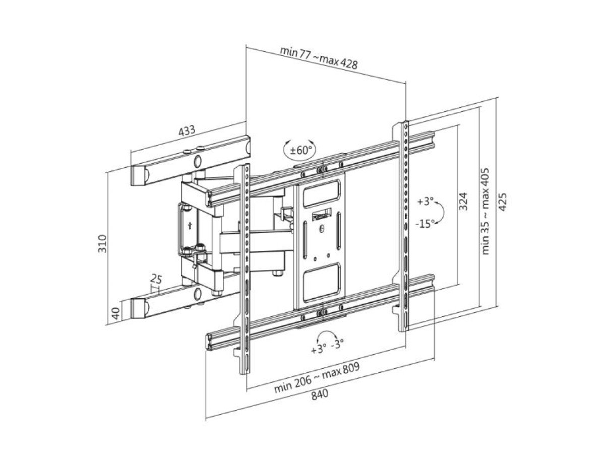 TV Bracket Logilink Tilt & Swivel BP0115