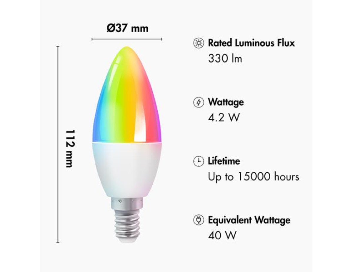 Wi-Fi smart LED Candle light Logilink SH0119