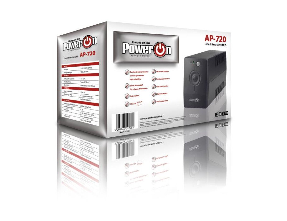 Ups 720VA Power On AP-720