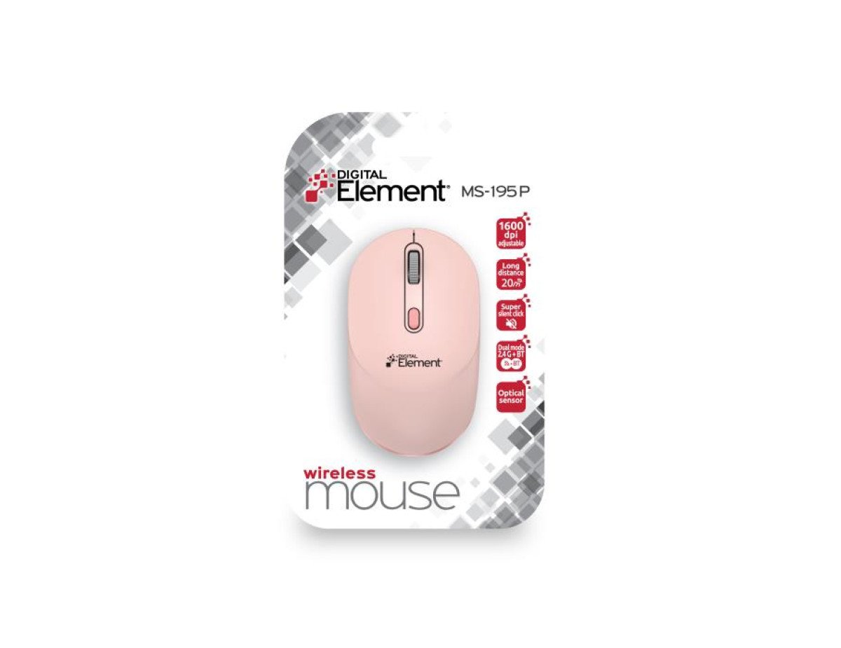 Mouse Wireless 2.4 GHz & Bluetooth Element MS-195P