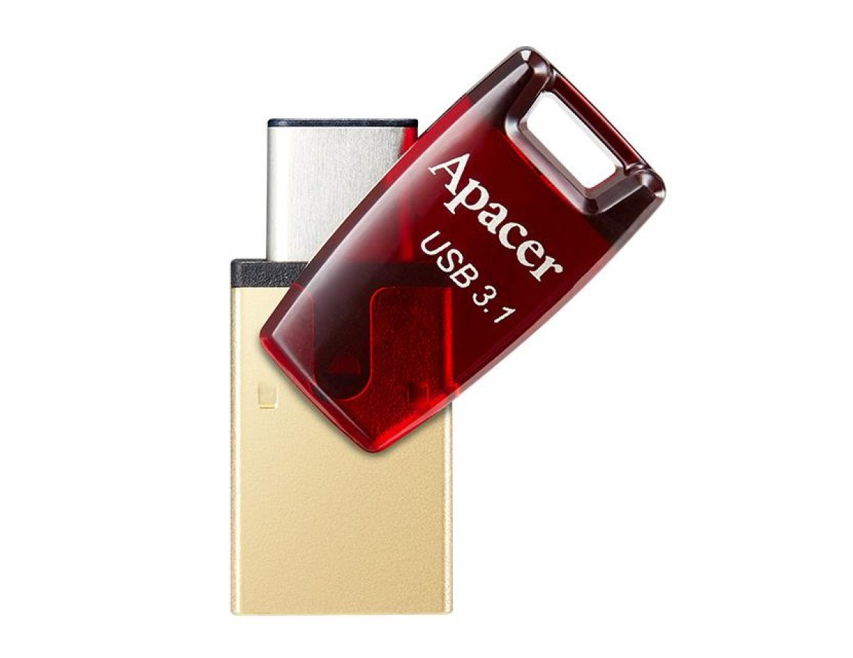 USB 3.2 Gen & Type-C Dual Flash Drive AH180 64GB Red RP