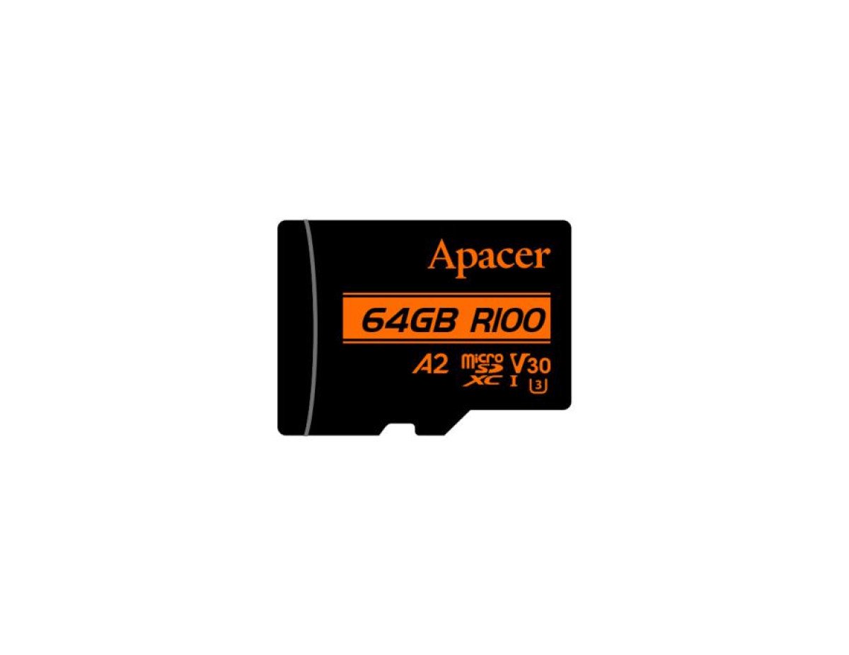 Memory Card Micro SDXC UHS-I U3 V30 64GB Apacer A2