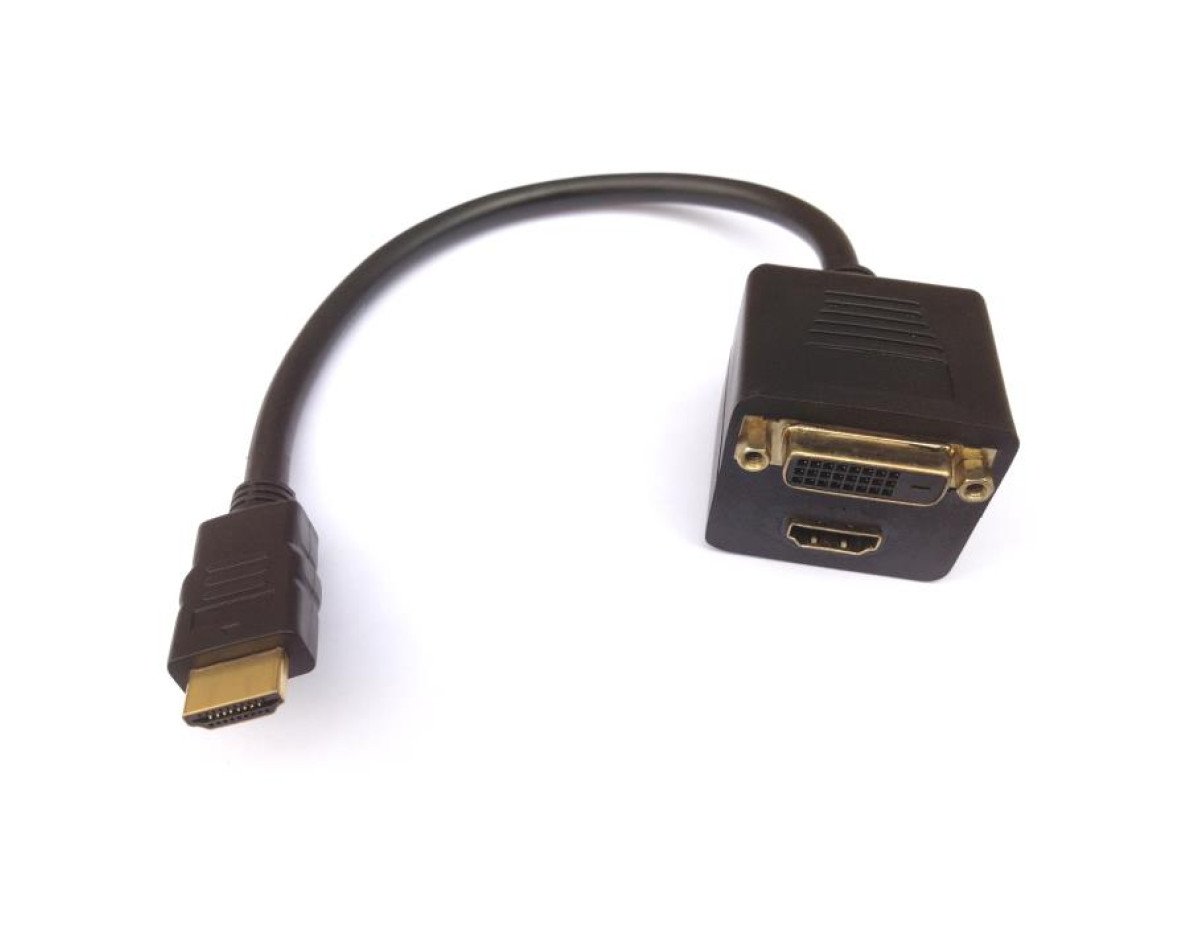 HDMI Splitter M to HDMI/DVI F Aculine AD-043