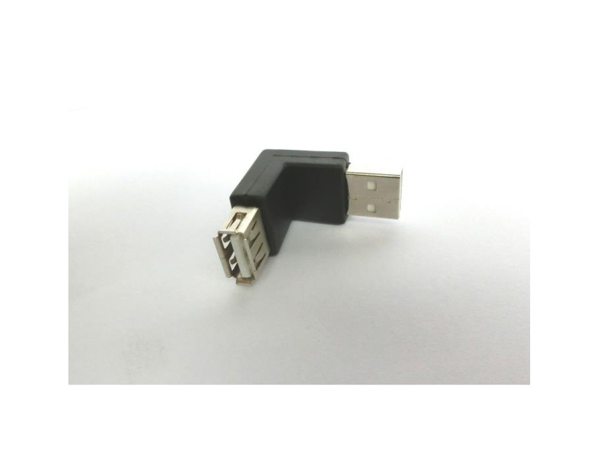 USB Adapter M/F 90 degree Aculine AD-038