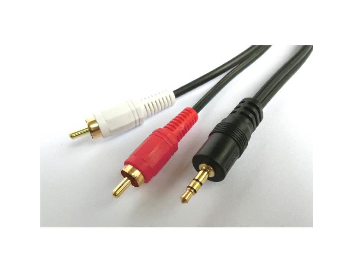 Cable Audio 3.5mm M/2xRCA M 5m Aculine AU-014