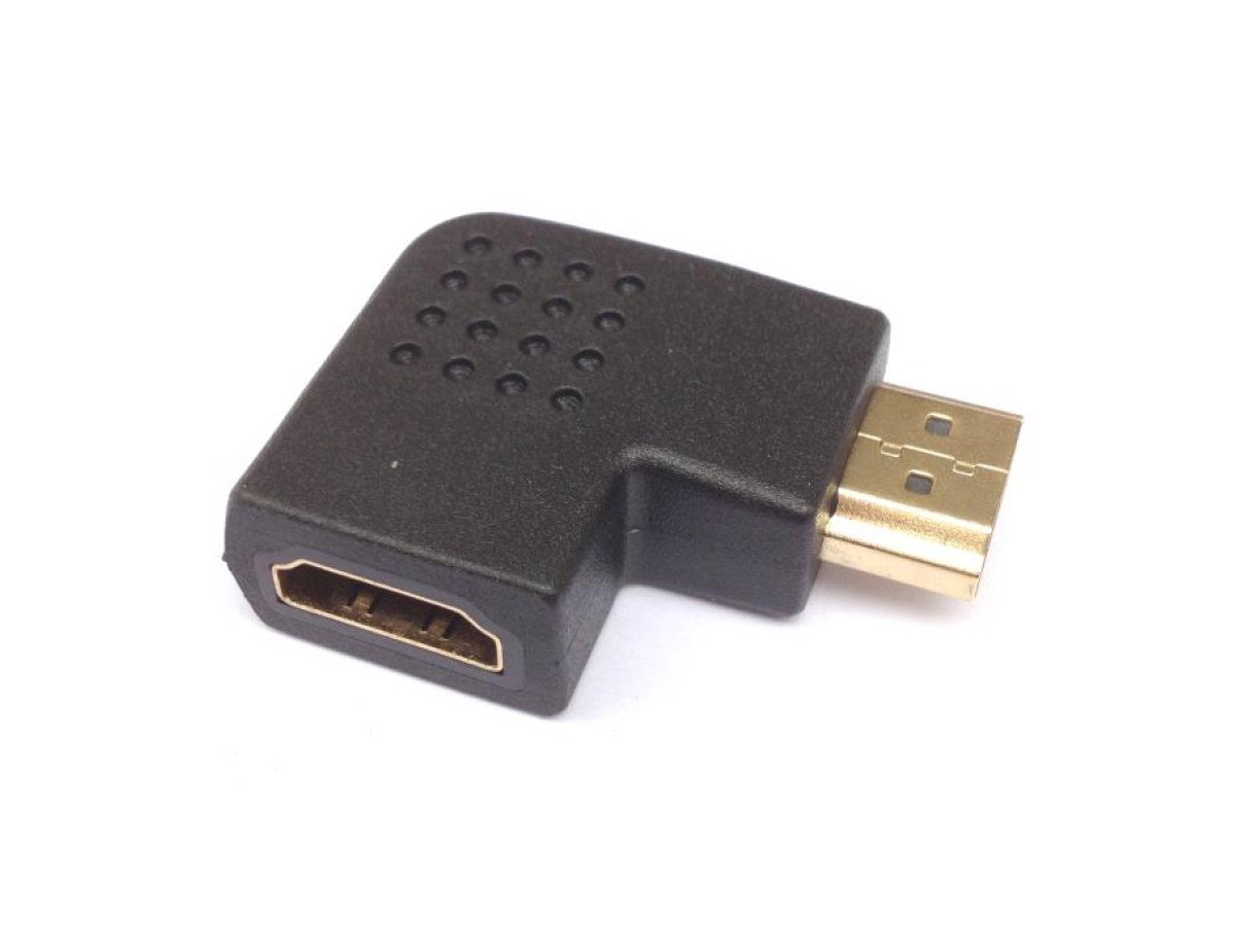 HDMI adapter M/F 90 degree Aculine AD-030