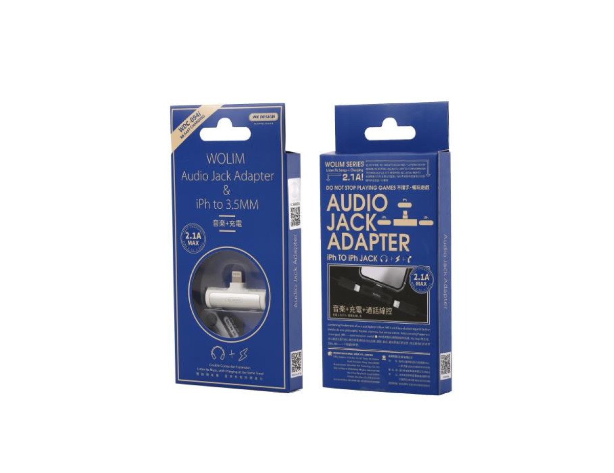 Adaptor 2in1 Lighting to 2xFemale Lighting WK WDC-094i White