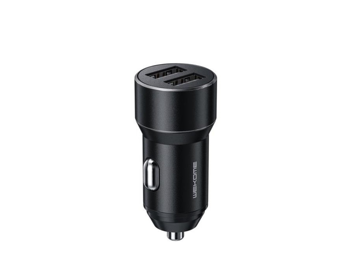 Car Charger WK 15W Dual USB 3.1A Toury Black WP-C36