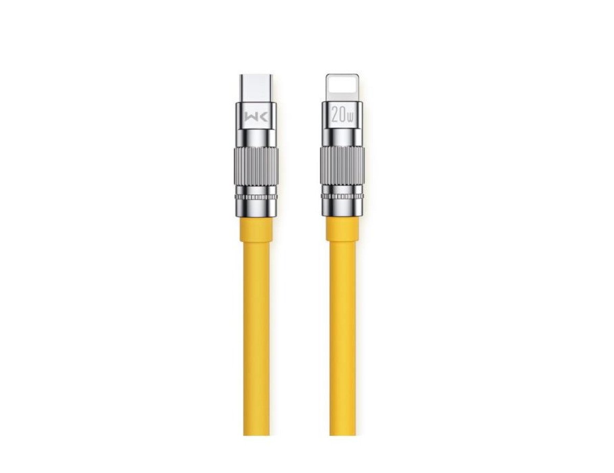 Charging Cable WK 20W PD TYPE-C/i6 Wingle Yellow 1.2m WDC-187 6A