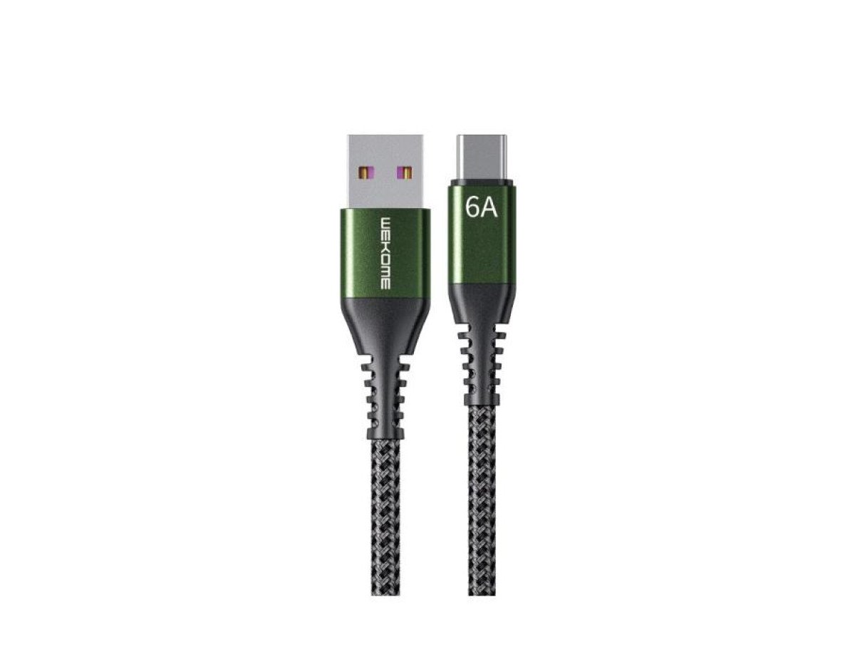 Charging Cable WK TYPE-C Raython Black 1m WDC-169 6A