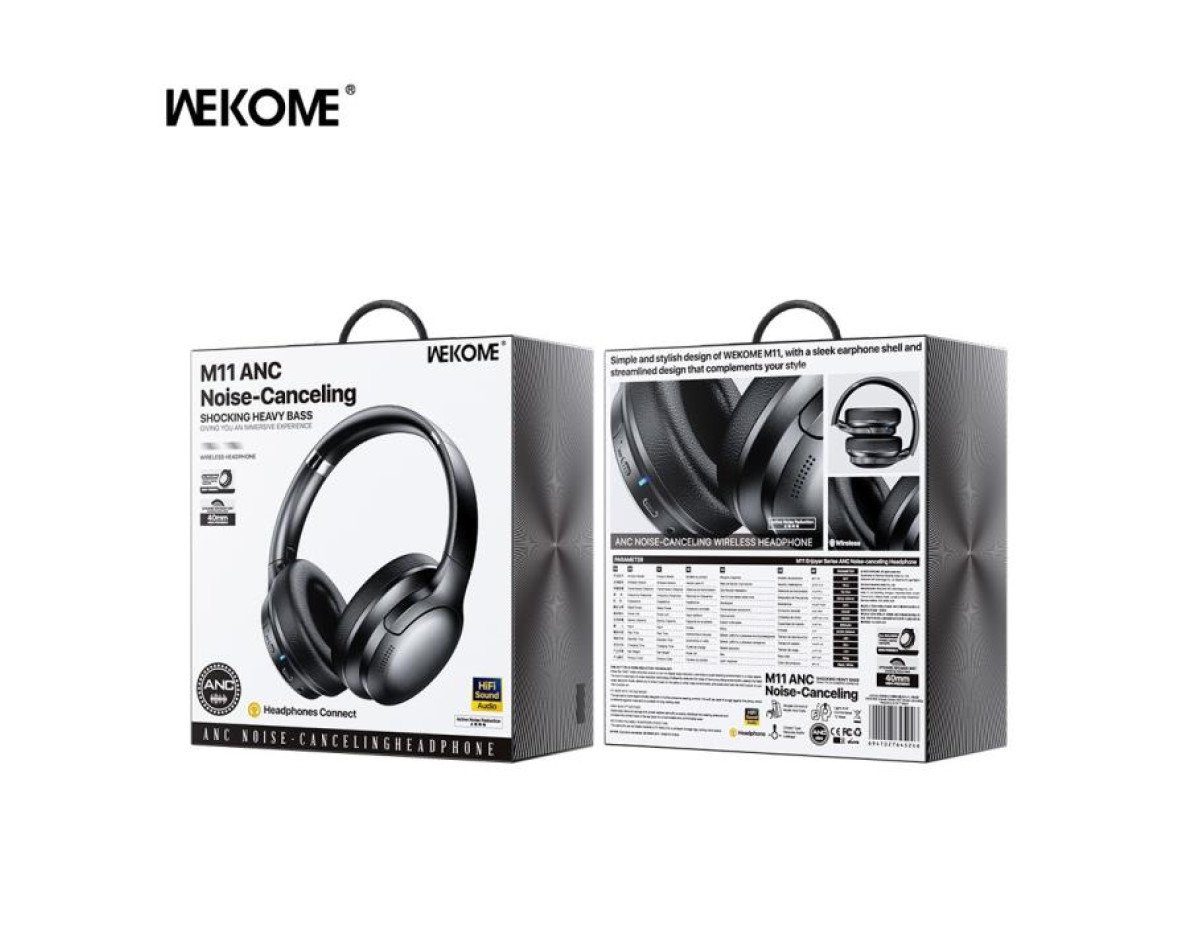 Headphones BT WK M11 ANC Black