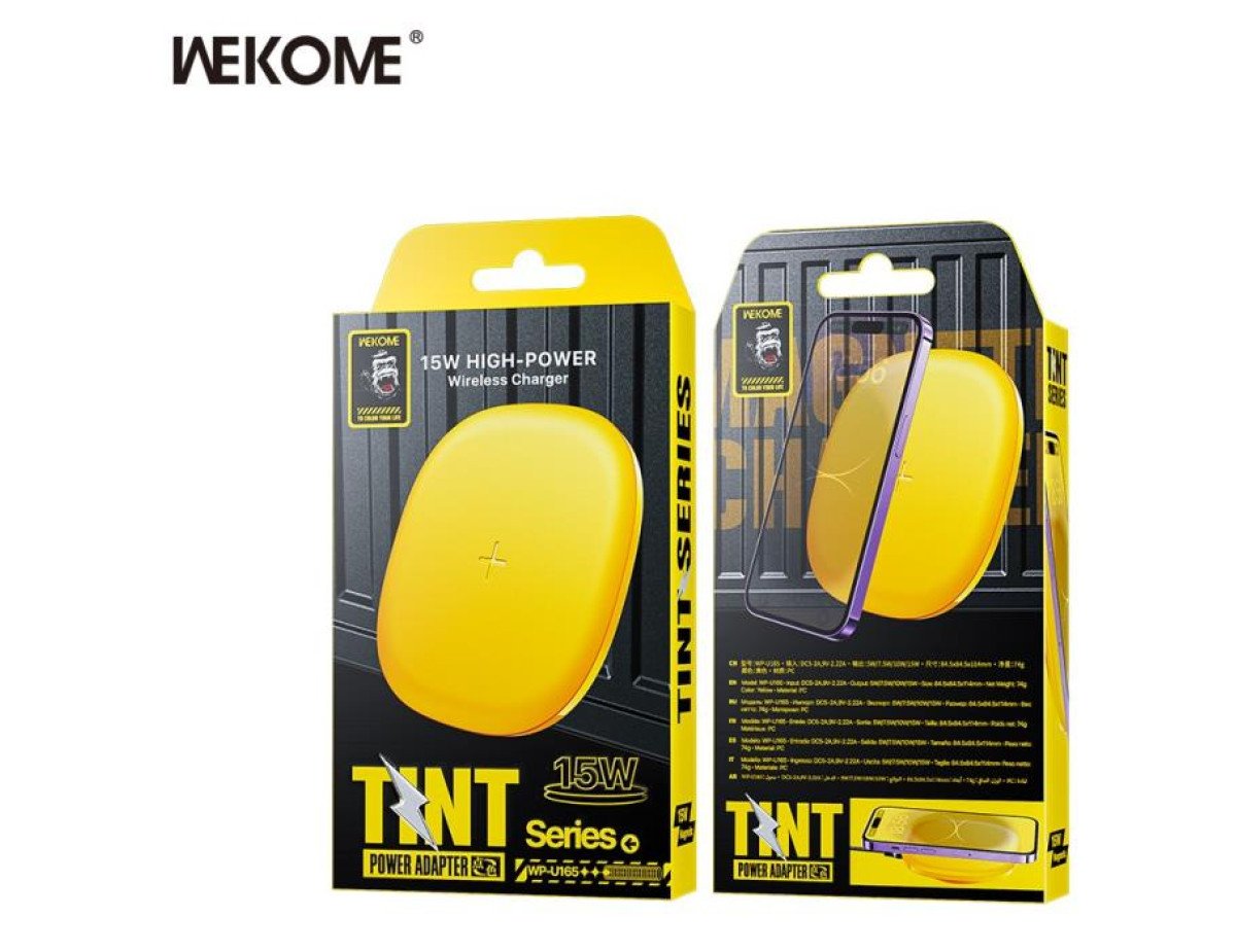 Charger Wireless WK WP-U165 15W Yellow