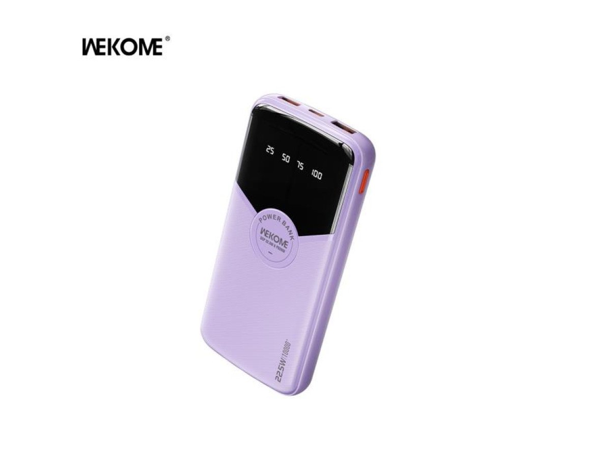 Power Bank WK 10000mAh 22,5W PDx1 & QC2.0x2 Purple WP-43