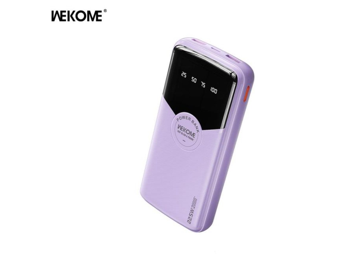 Power Bank WK 20000mAh 22,5W PDx1 & QC2.0x2 Purple WP-43