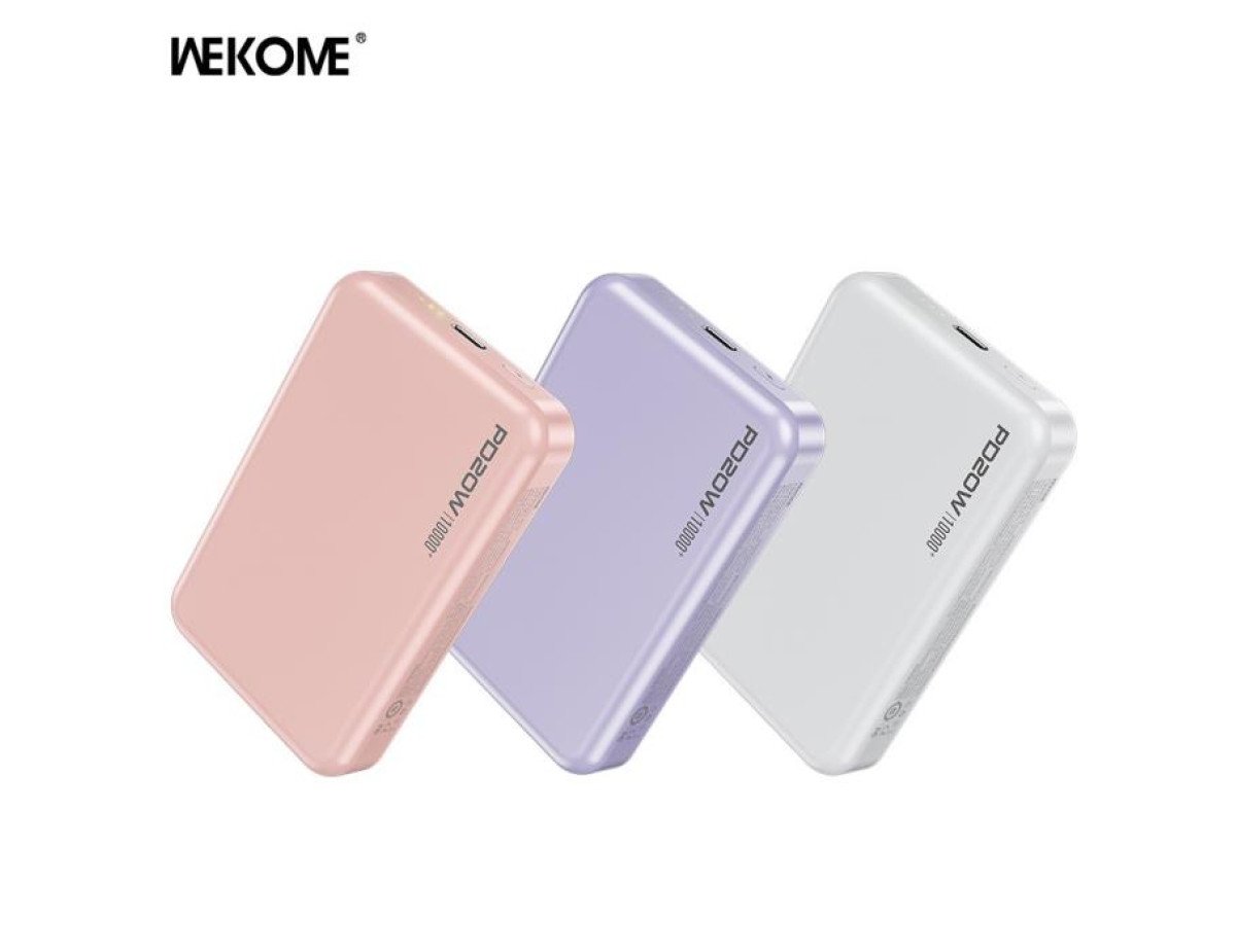 Power Bank Magnetic Wireless WK 10000mAh 20W PDx1 Pink WP-45