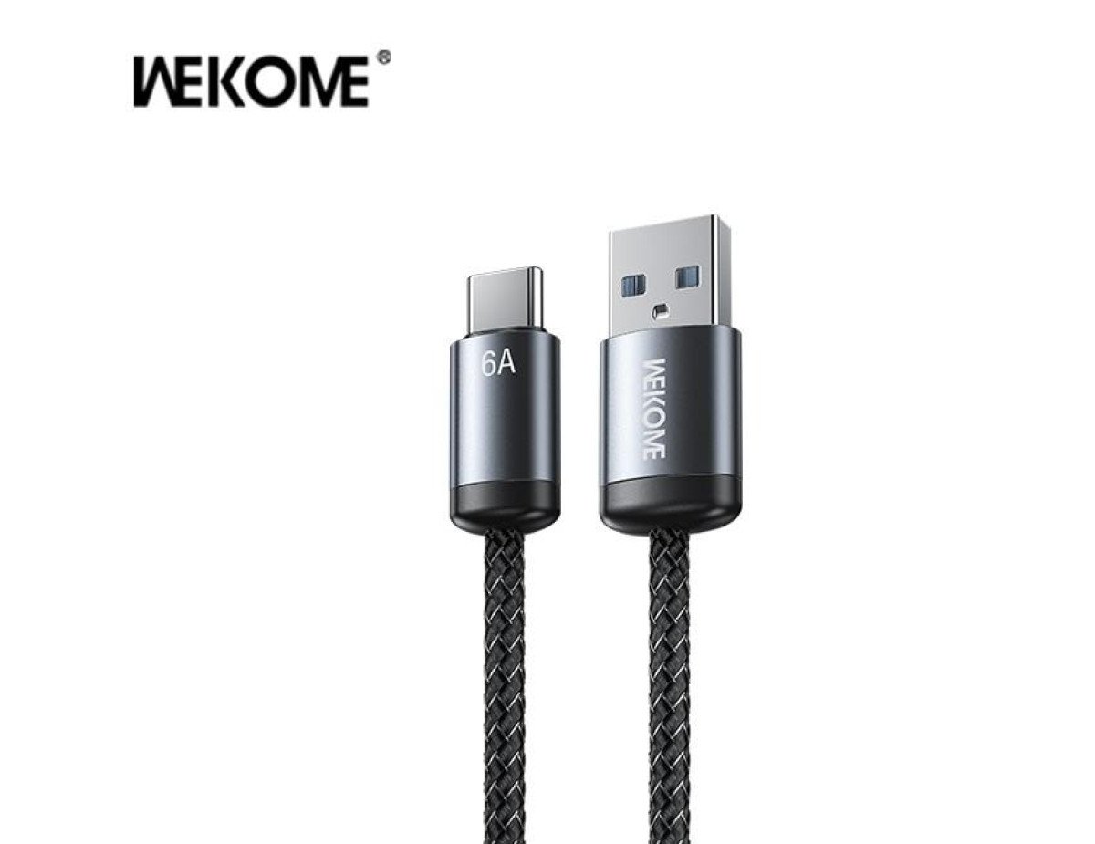 Charging Cable WK 66W TYPE-C Black 1m WDC-32 6A