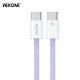 Charging Cable WK 65W TYPE-C/TYPE-C Purple 1m WDC-21