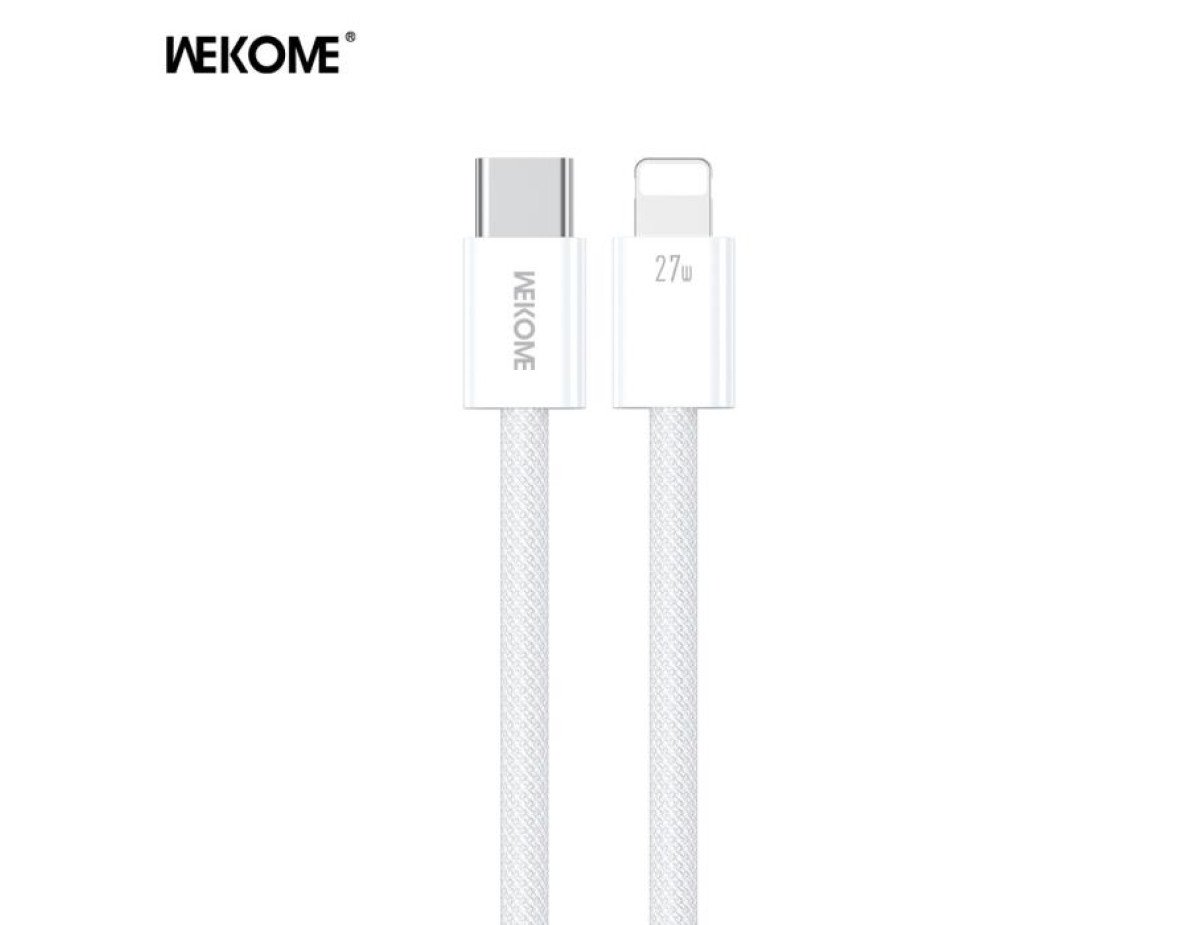 Charging Cable WK 27W PD TYPE-C/i6 White 1m WDC-21