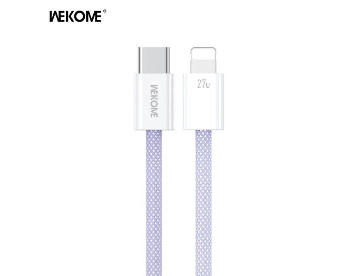 Charging Cable WK 27W PD TYPE-C/i6 Purple 1m WDC-21