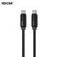 Charging Cable WK 65W TYPE-C/TYPE-C Black 1m WDC-28