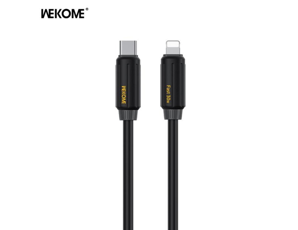 Charging Cable WK 30W PD TYPE-C/i6 Black 1m WDC-29