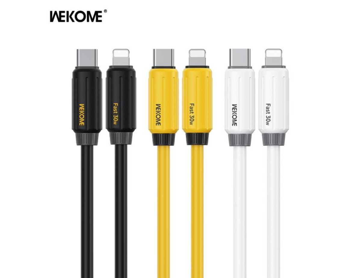 Charging Cable WK 30W PD TYPE-C/i6 Yellow 1m WDC-29