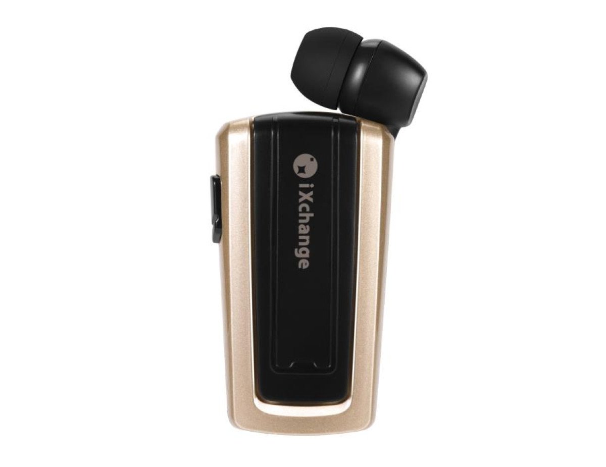 Retractable BT Mini Headset UA26 Gold iXchange