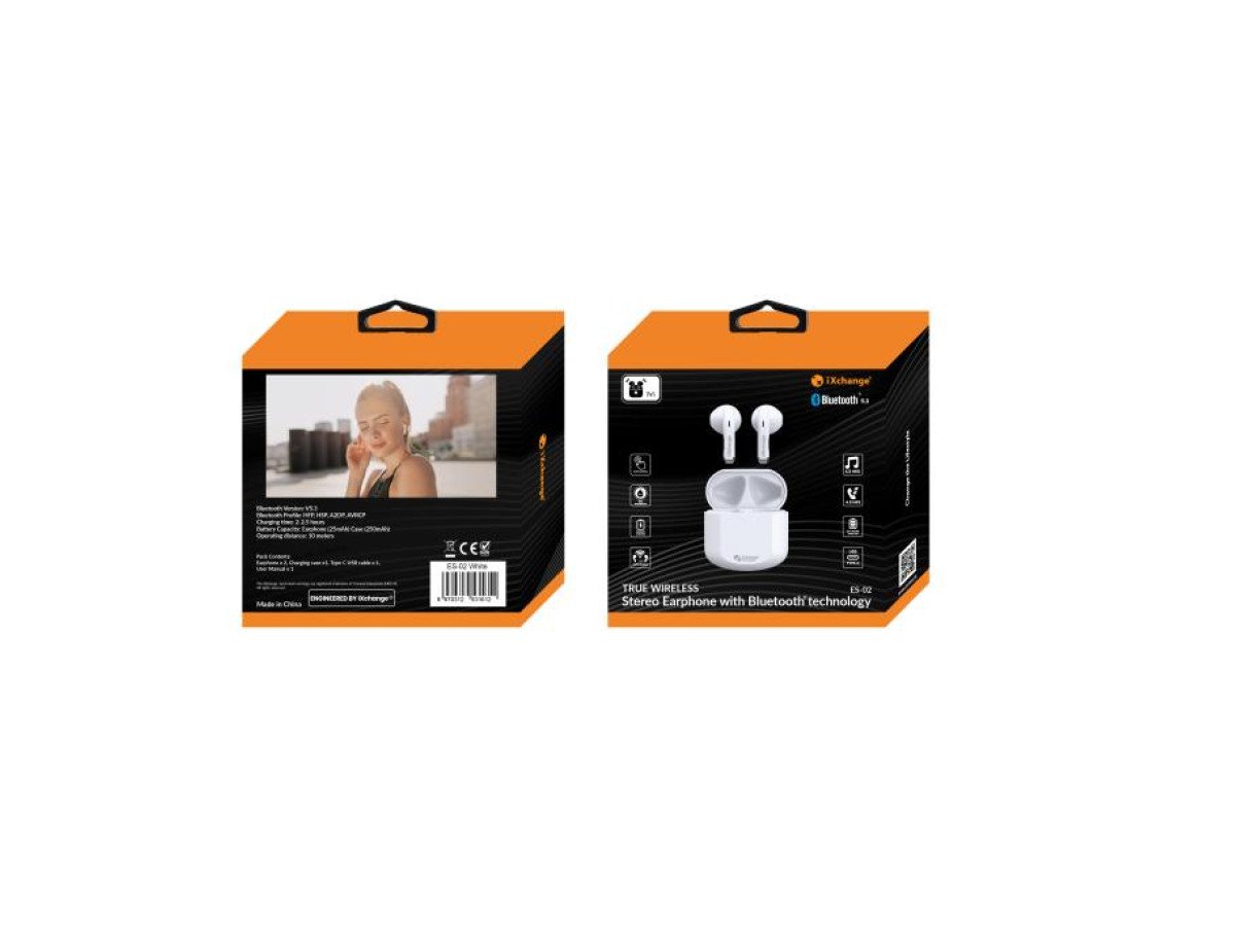 Earphone TWS iXchange BT ES-02 White