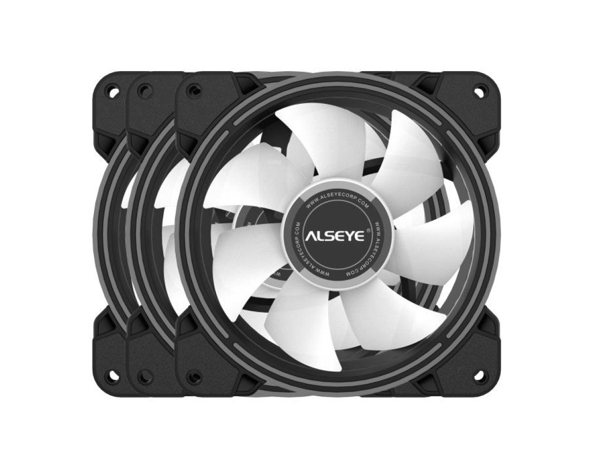 Case Cooler 12cm RGB-Fan x3 kit Alseye HALO 4.0