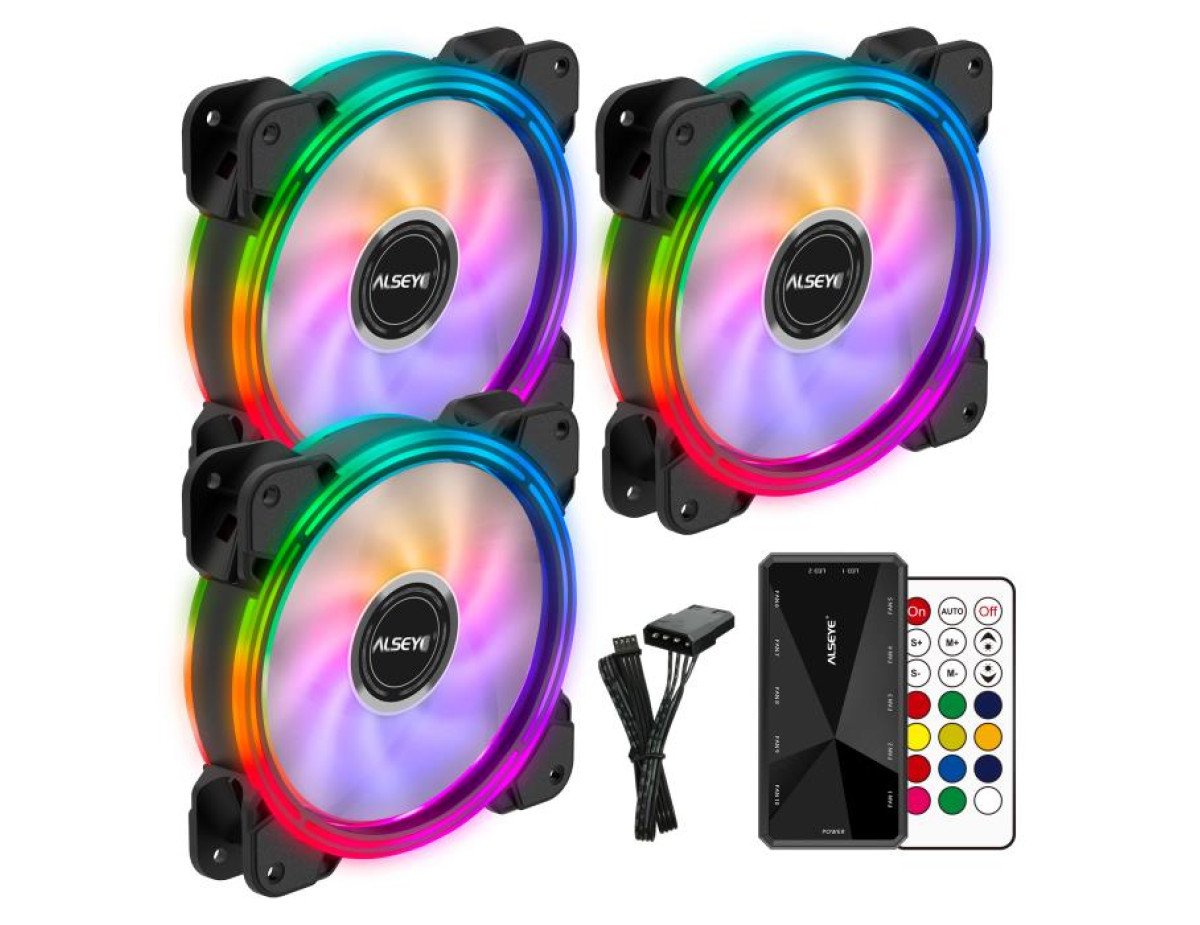 Case Cooler 12cm RGB-Fan x3 kit Alseye HALO 4.0