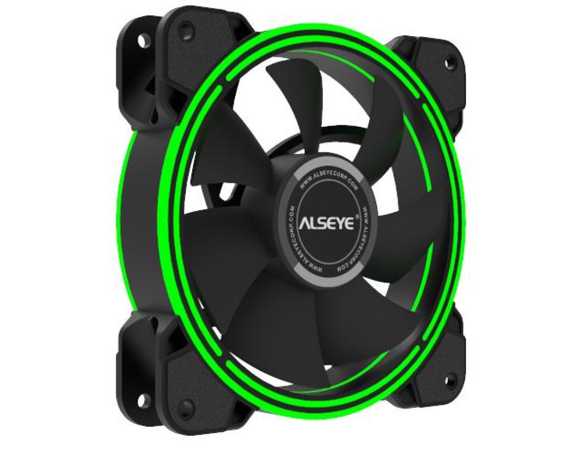 Case Cooler 12cm Green Alseye HALO 4.0