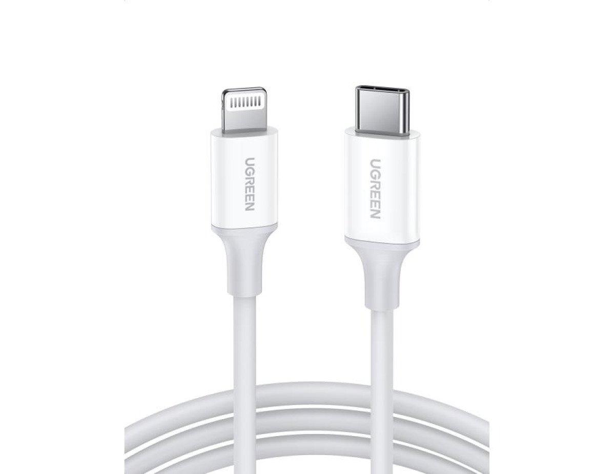 Charging Cable MFI UGREEN US171 18W PD TYPE-C/i6 White 1m 10493 3A