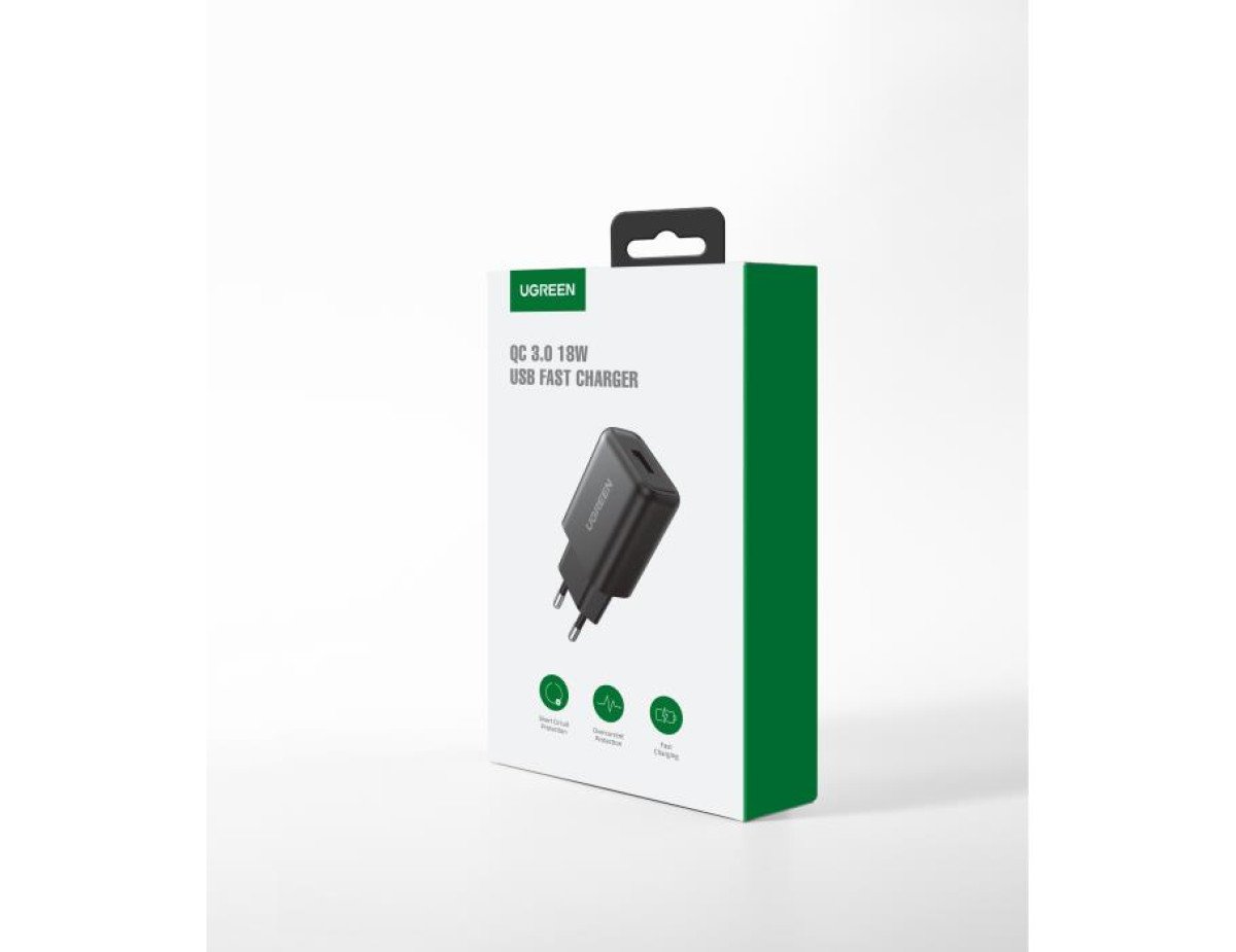 Charger UGREEN CD122 18W QC3.0 Black 70273