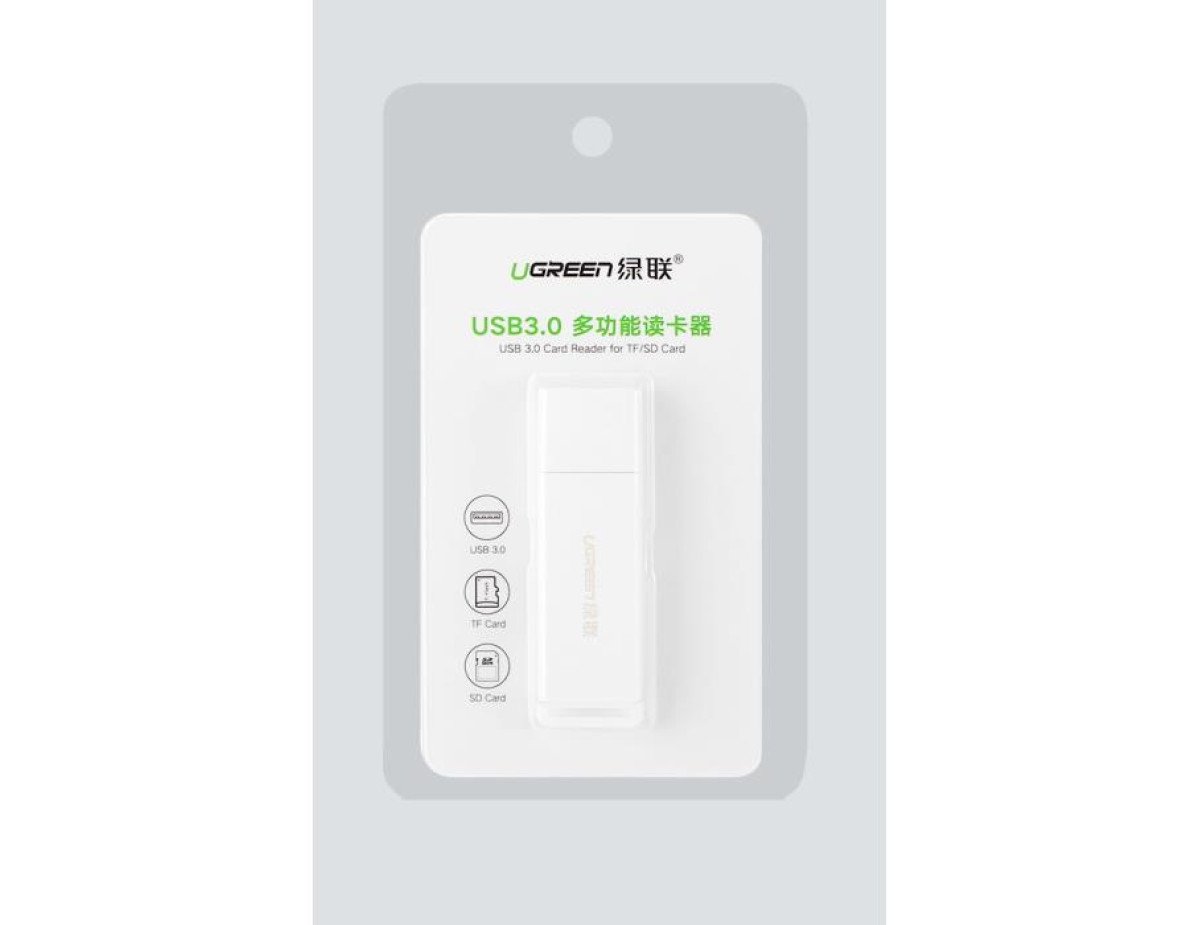 Card Reader UGREEN CM104 USB 3.0 White 40753