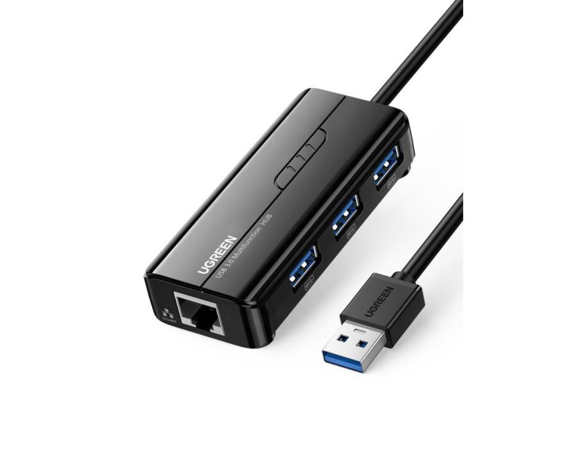 Hub USB 3.0 with Gigabit Adapter UGREEN Black 20265