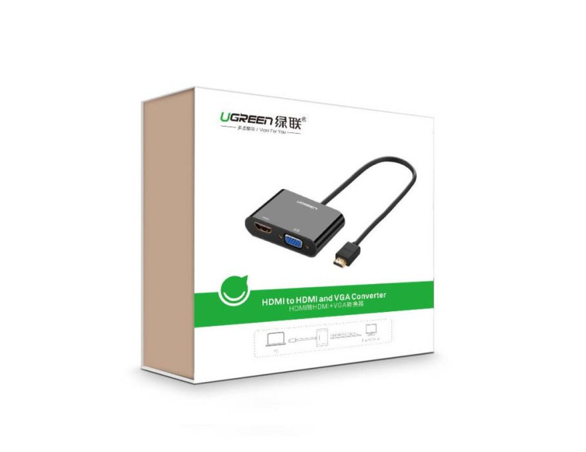 HDMI to VGA/HDMI Converter w Audio UGREEN CM101 40744