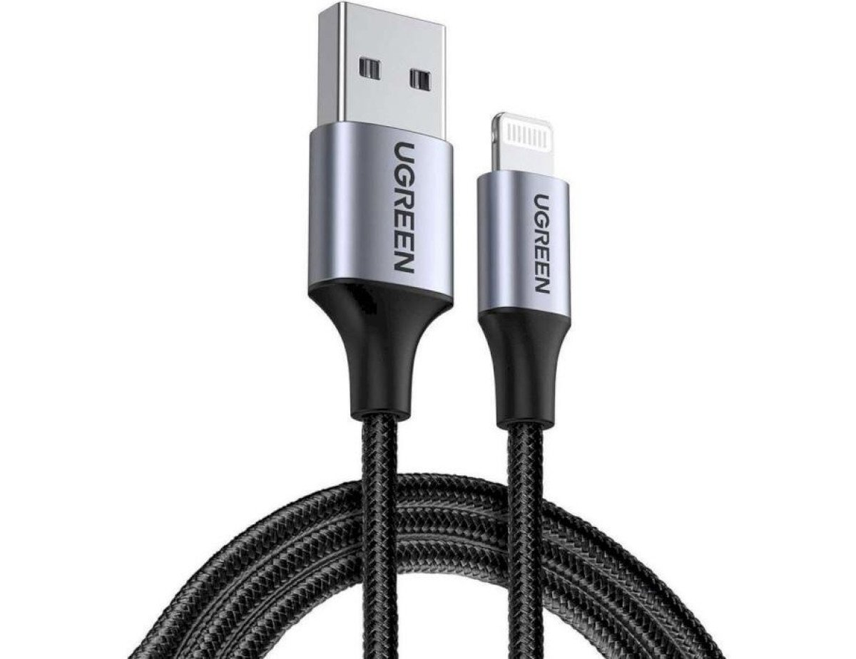 Charging Cable MFI UGREEN US199 i6 Black 1m 60156 2.4A