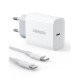 Charger UGREEN PD CD137 Combo+Type C/i6 Cable White 50698