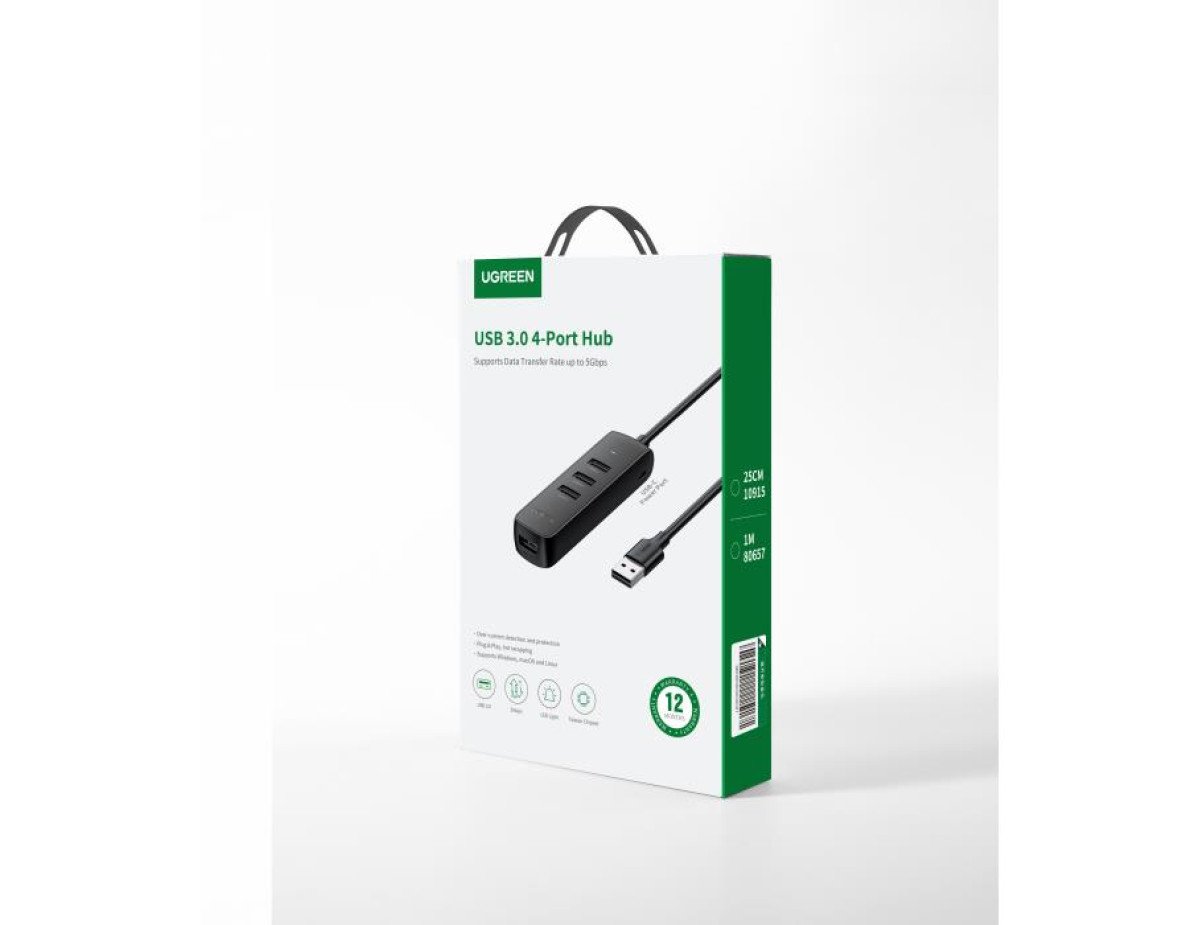 Hub USB 3.0 UGREEN CM416 Black 80657