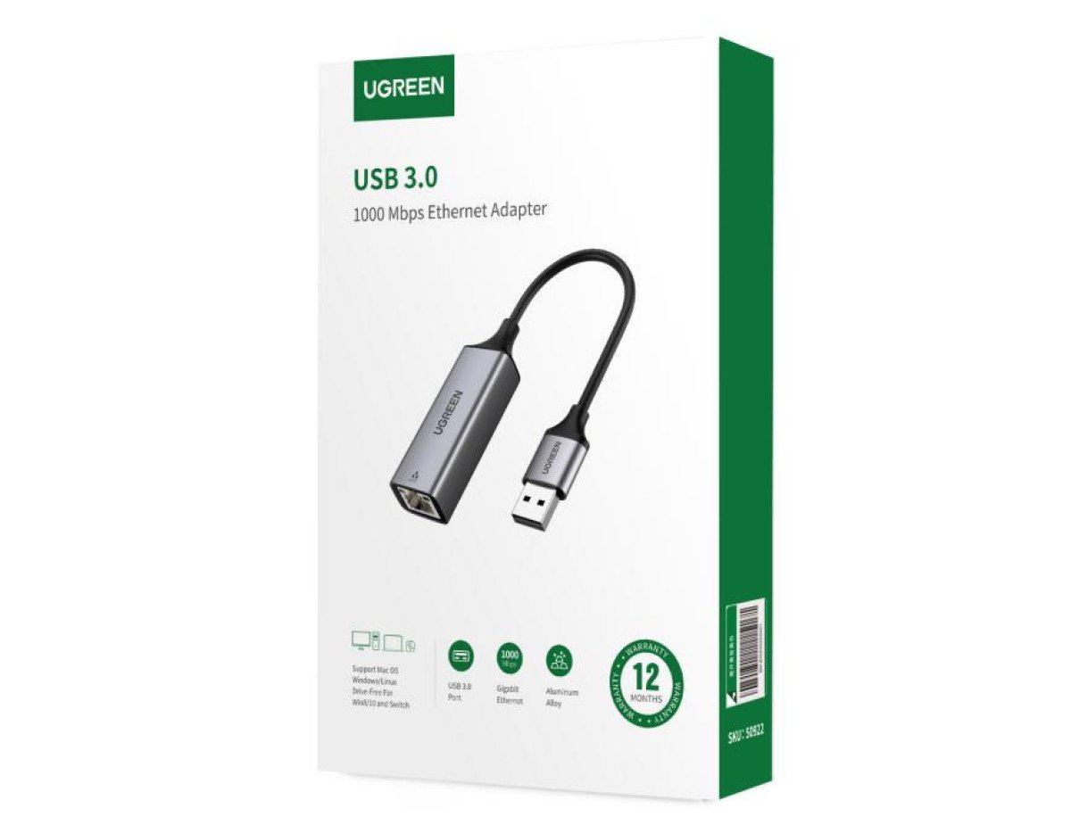 USB 3.0 to 1 Gigabit Ethernet UGREEN CM209 50922