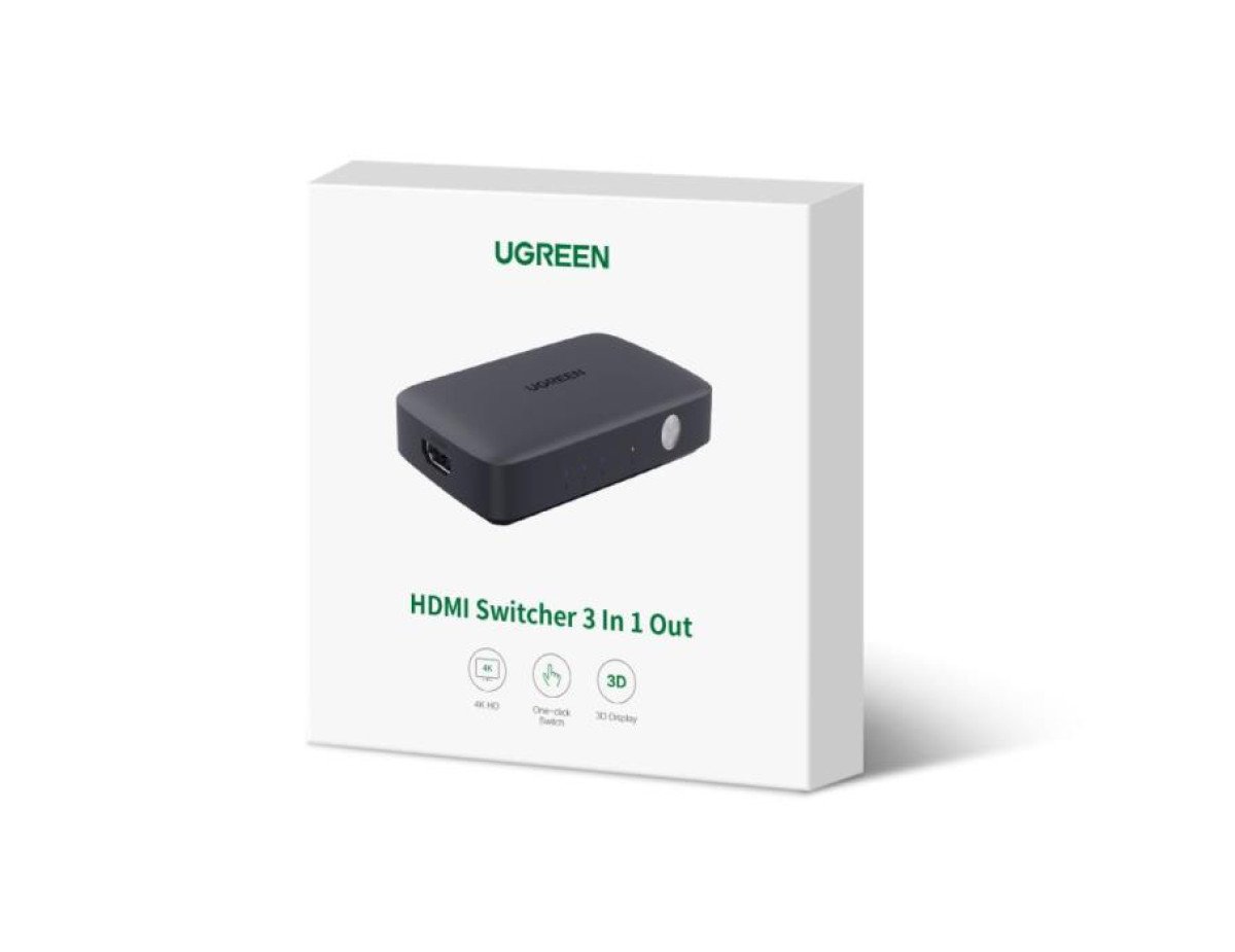 HDMI Switch 3Port 4K/30Hz UGREEN CM332 80125