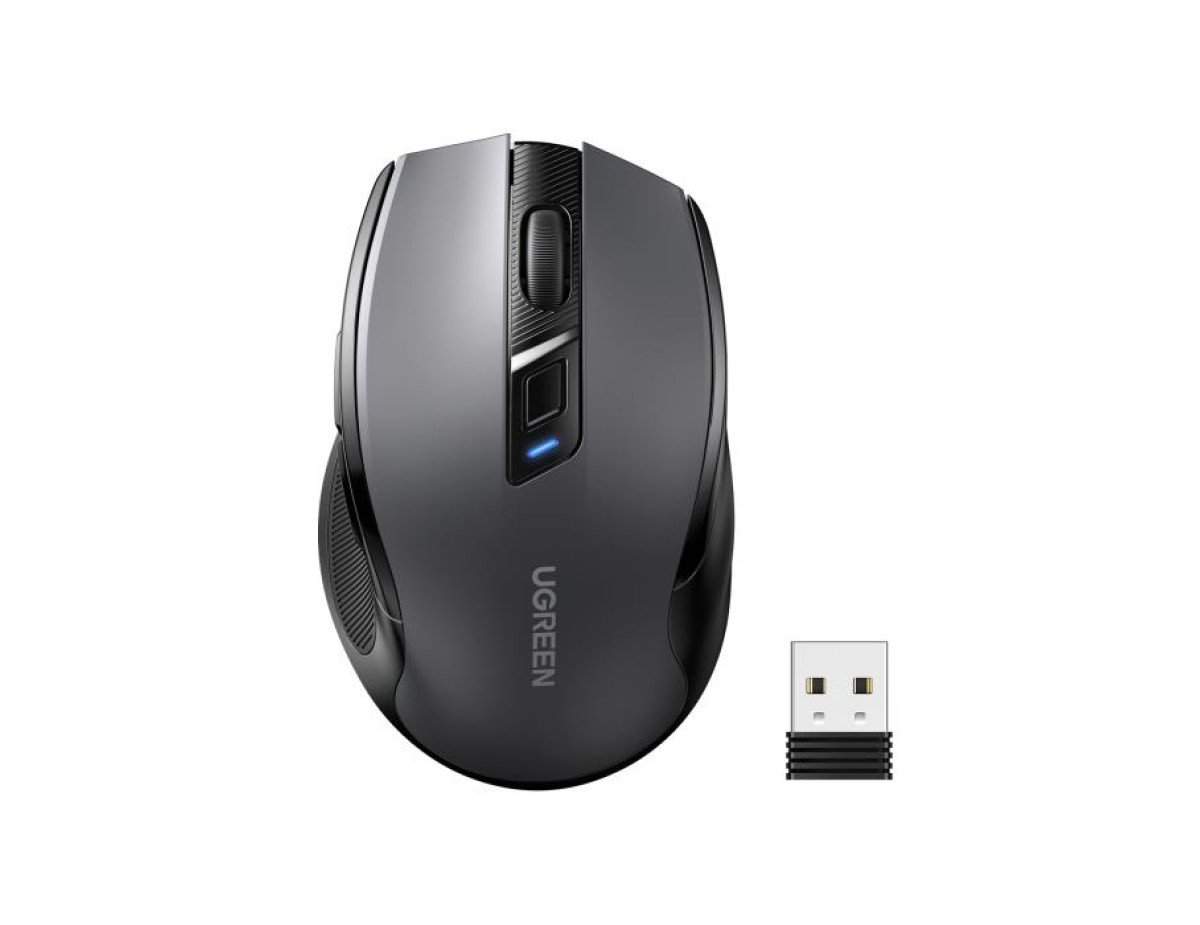 Mouse Wireless 2.4 GHz & Bluetooth UGREEN MU006 Black/Gray 90855