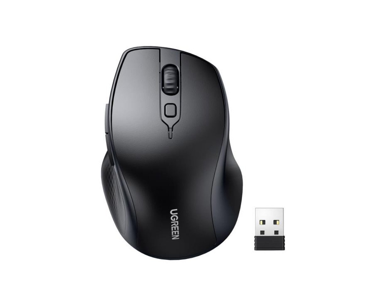 Mouse Wireless 2.4 GHz & Bluetooth UGREEN MU101 Black 90395