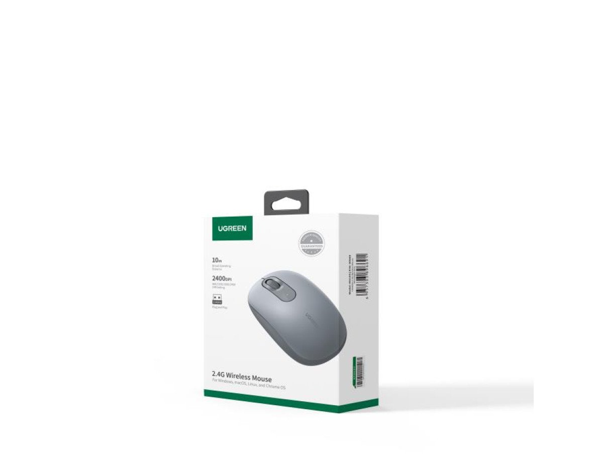 Mouse Wireless UGREEN MU105 Gray 90669