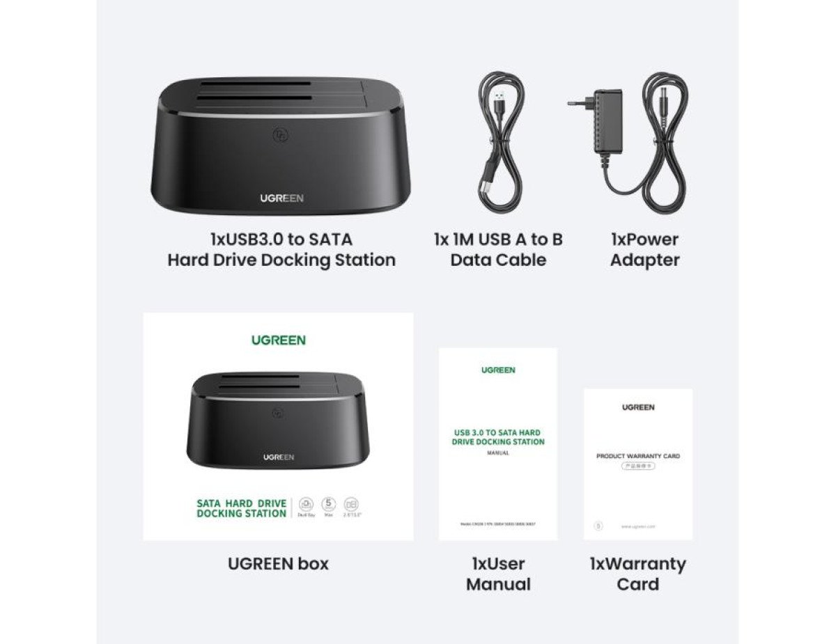 Docking Station 3,5/2,5 SATA USB 3.0 UGREEN CM198 50857