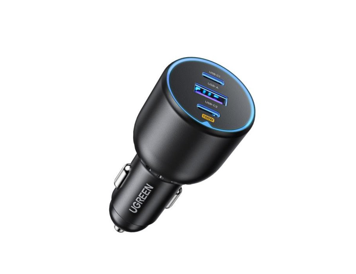 Car Charger UGREEN 130W PD3.0+QC4.0 Black 90413