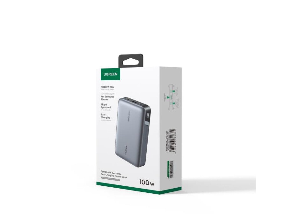 Power Bank UGREEN 20000mAh 100W PDx2 & QC3.0x1 PB720/25188