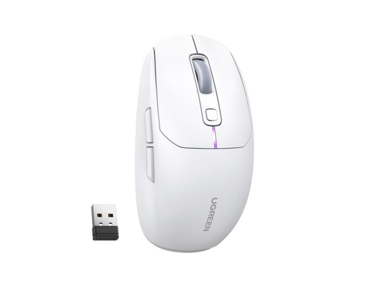 Mouse Wireless 2.4 GHz & Bluetooth UGREEN MU103 White15629