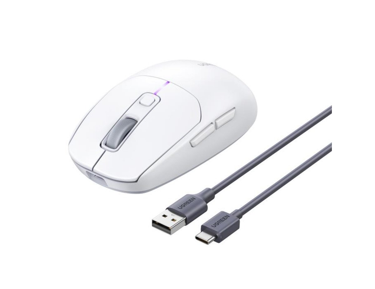 Mouse Wireless 2.4 GHz & Bluetooth UGREEN MU103 White15629