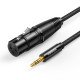 Cable Audio XLR to 3.5mm F/M UGREEN AV182 20763 1m